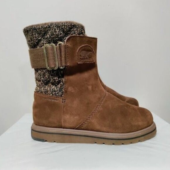 Sorel Rylee Waterproof Suede Faux Fur Lined Women's  Bootie 7 - Picture 1 of 9